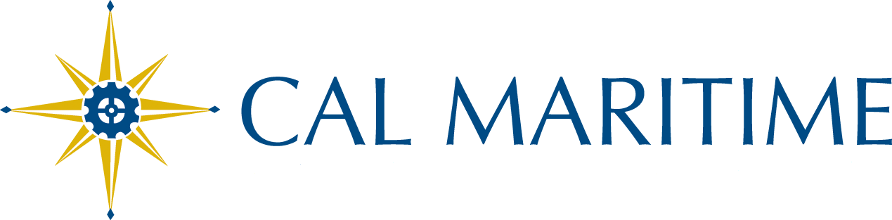 Gold and Blue Cal Maritime Logo