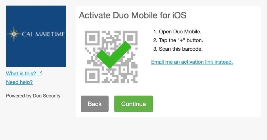 Activate Duo Mobile for iOS