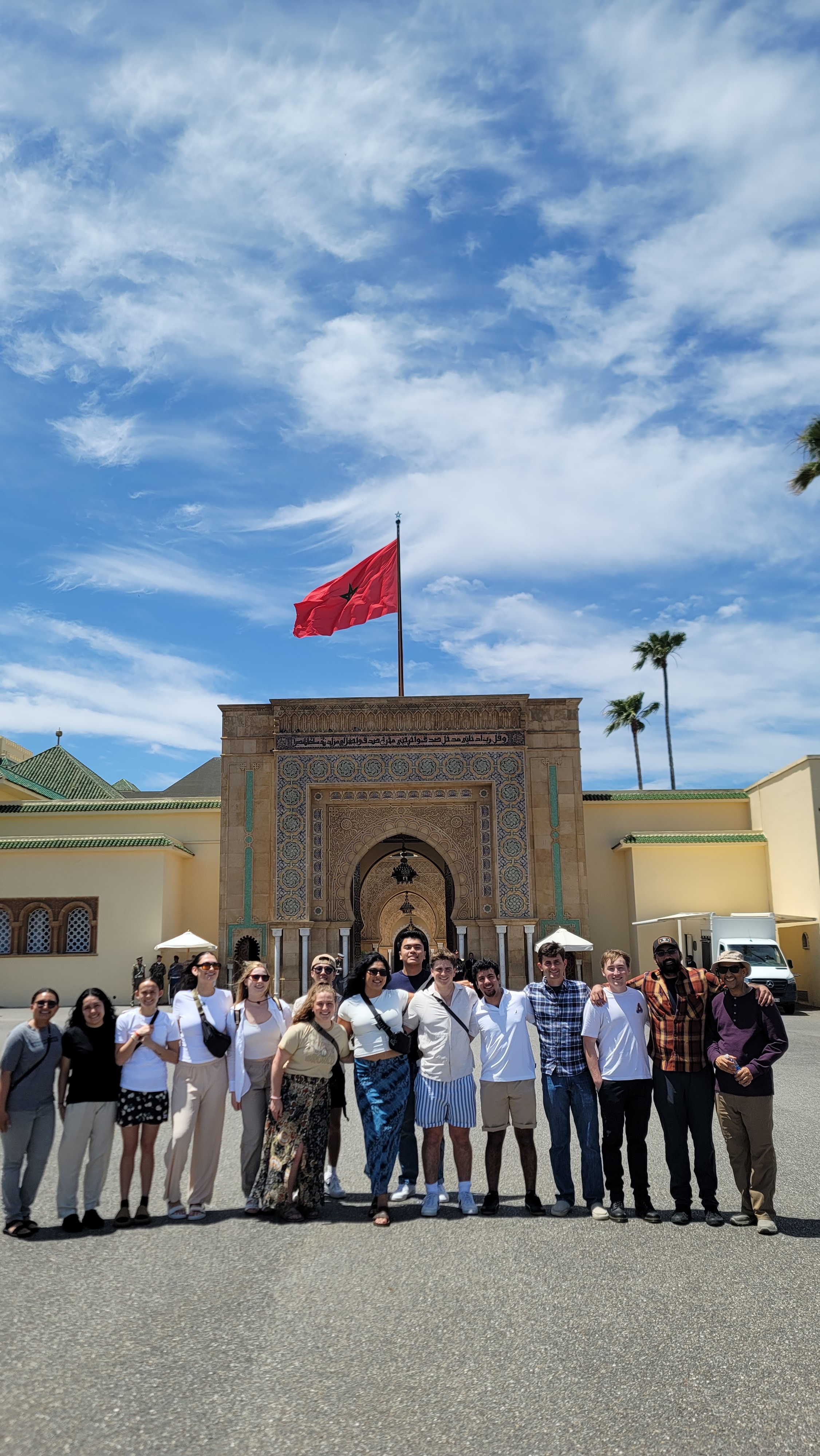 Group photo at Hassan Palace