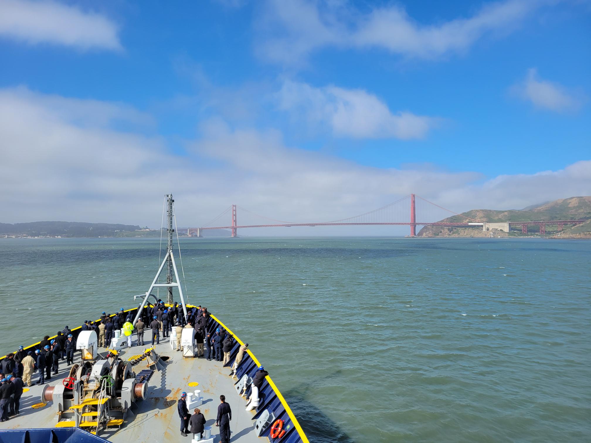 approaching the bridge