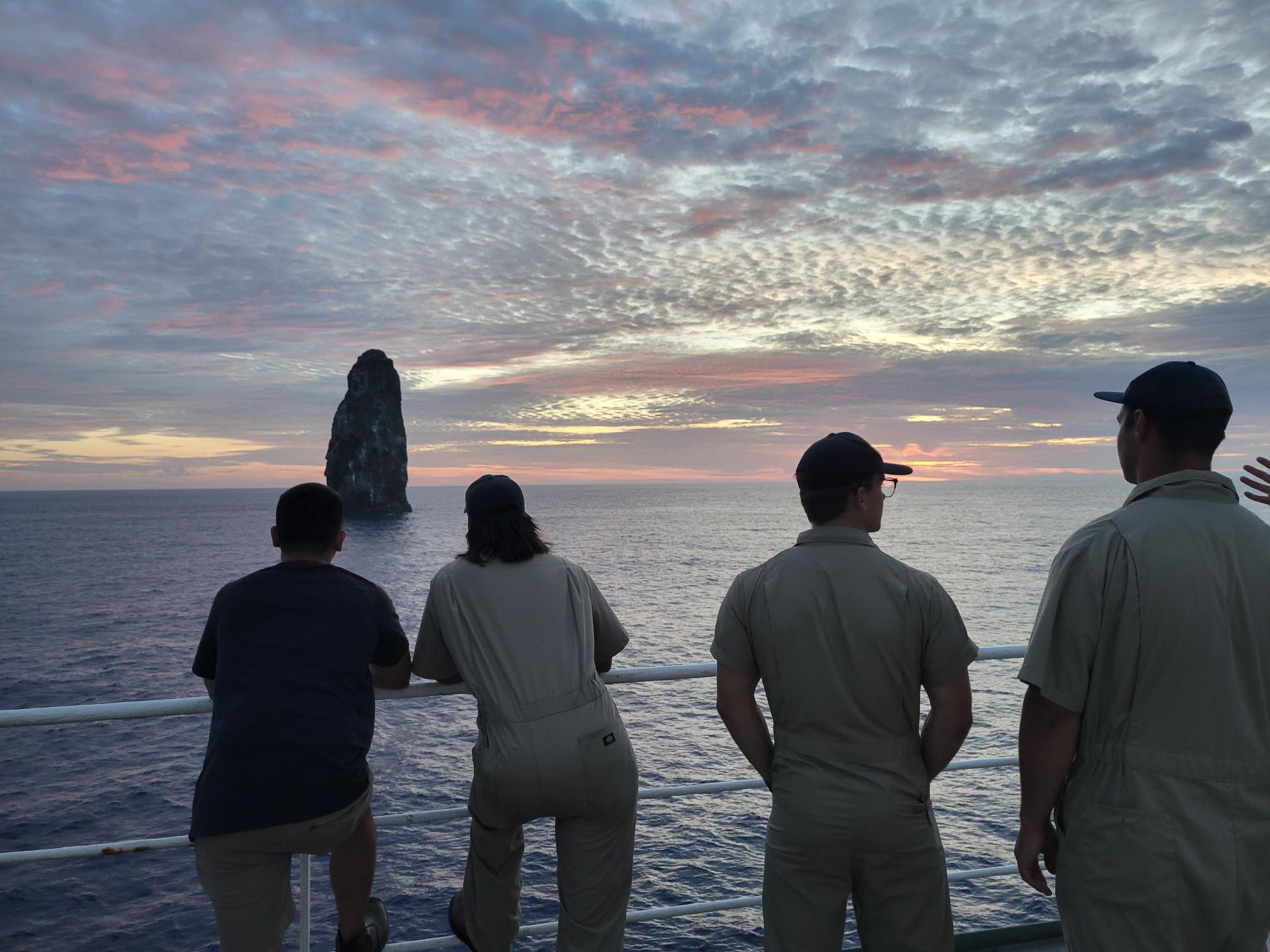 Cadets observing Lot's Wife